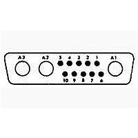 CONN D-SUB RECEPT 109 MIX 13C3