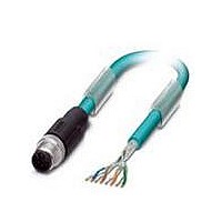 CABLE 8POS M12 PLUG-WIRE 2M