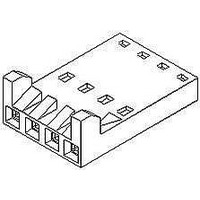 WIRE-BOARD CONN RECEPTACLE, 4POS, 2.54MM