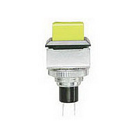 Pushbutton Switch, Round Bezel, SPST, N.O., Momentary, Green Button