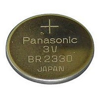PANASONIC HIGH TEMPERATIRE COIN CELL / 3 VOLTS / 255mAh / 3 PIN HOIZONTAL MOUNT / WITHOUT INSULATION WRAP / 23.0 X 3.0 MM / -40 C TO 125 C