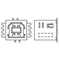 USB Connectors USB B Type V/T SMT Black 30u AU