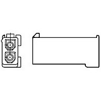 PLUG & SOCKET HOUSING, RECEPTACLE, NYLON