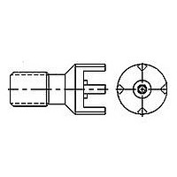 RF Adapters - In Series COAXIAL ADAPTER RECP PCB STRAIGHT