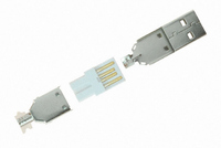 CONN PLUG USB A-MALE SOLDER