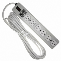 POWER STRIP 12.5"15A 6OUT15'CORD