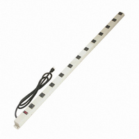 POWER STRIP 12 OUTLET GREY