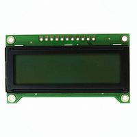 LCD MOD CHAR 1X8 WHITE TRANSFL