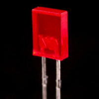 LED RECT 2X5MM 640NM RED DIFF