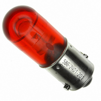 BASED LED T3 1/4 RED 6V NONPOL