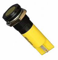 INDICATOR 12V 14MM FLUSH YELLOW