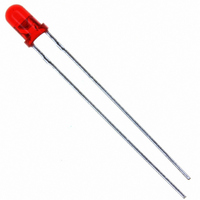 LED RED DIFFUSED 3MM ROUND