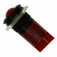 INDICATOR 24V 22MM PROMINENT RED