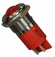 INDICATOR 24V 22MM PROMINENT RED