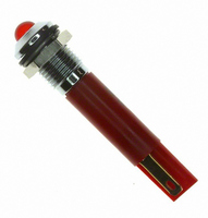 INDICATOR 12V 8MM PROMINENT RED