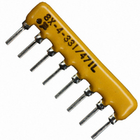 Resistor Network,Thick Film,330Ohms,100WV,2+/-% Tol,-100,100ppm-TC,8010-Case