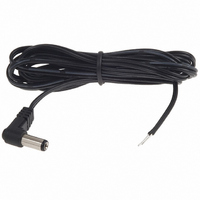 CABLE ASSY R/A 2.1MM 6' 24 AWG