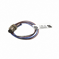 CABLE ASSY PNL-MNT MALE 3POS .3M