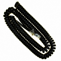 CORD COIL REVERSED 4-4 BLACK 7'