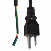 CORD 18AWG 3COND 79" BLACK SVT