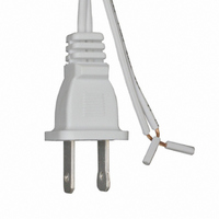 CORD 18AWG 2COND 72" WHITE SPT-1