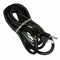 CORD 16AWG 3COND 118" BLACK SJT