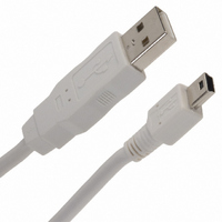 CABLE USB 2.0 A-MINI B 1M WHITE