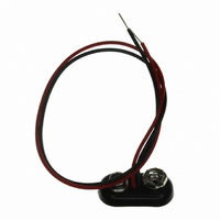 STRAP BATTERY 9V T-STYLE 8"LEAD