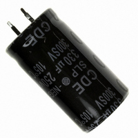 CAP 330UF 250V ALUM SNAP-IN