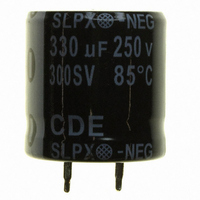 CAP 330UF 250V ALUM SNAP-IN