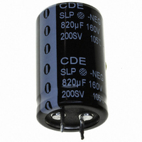 CAP 820UF 160V ALUM SNAP-IN