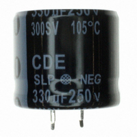 CAP 330UF 250V ALUM SNAP-IN