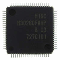 IC M16C/28 MCU FLASH 96K 80LQFP