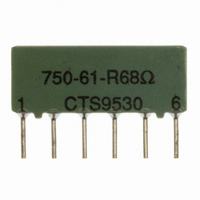 RES-NET 68 OHM 6PIN 5RES