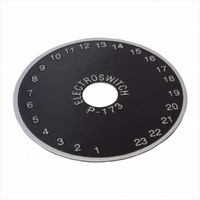 DIAL PLATE 1-23 DIGIT 1.87"DIA