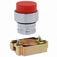 SWITCH UNIT PB 22MM RED METAL