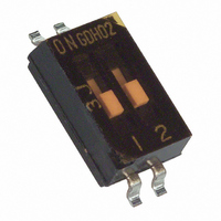 SWITCH DIP 2POS HALF PITCH SMD