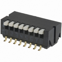 SWITCH DIP PIANO STYLE 8-POS SMD