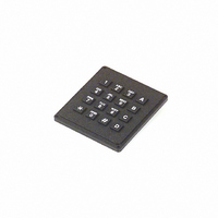 KEYPAD 16 KEY BLK REAR PNL MNT