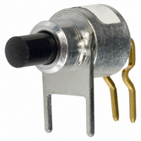 Switch Push Button N.O. SPST Round Plunger 0.15A 28VDC Momentary Contact PC Pins Thru-Hole