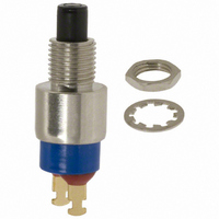 Pushbutton Switch,STRAIGHT,SPST,OFF-(ON),SOLDER Terminal