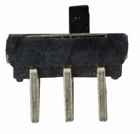 Slide Switch,STRAIGHT,DPDT,Number Of Positions:2,PC TAIL Terminal,PCB Hole Count:6