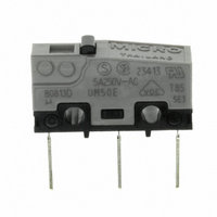 MICRO SWITCH, PIN PLUNGER, SPDT, 5A 250V