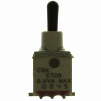 SWITCH TOGGLE TINY SPDT R/A SMD