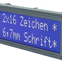 LCD Character Display Modules Black/White Contrast White LED Backlight