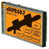 LCD Graphic Display Modules & Accessories Amber/Black Contrast