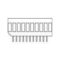 BAR GRAPH, 10-LED, GREEN, 8MCD, 105mW