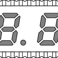 LED Displays BLUE DIFFUSED 2 DIGITS