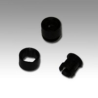 LED Mounting Hardware LED Clip and Ring 3mm Nylon Black