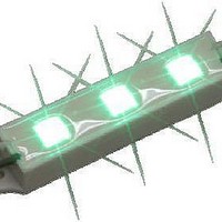LED Arrays, Modules and Light Bars Green, 525nm 3-LED Module